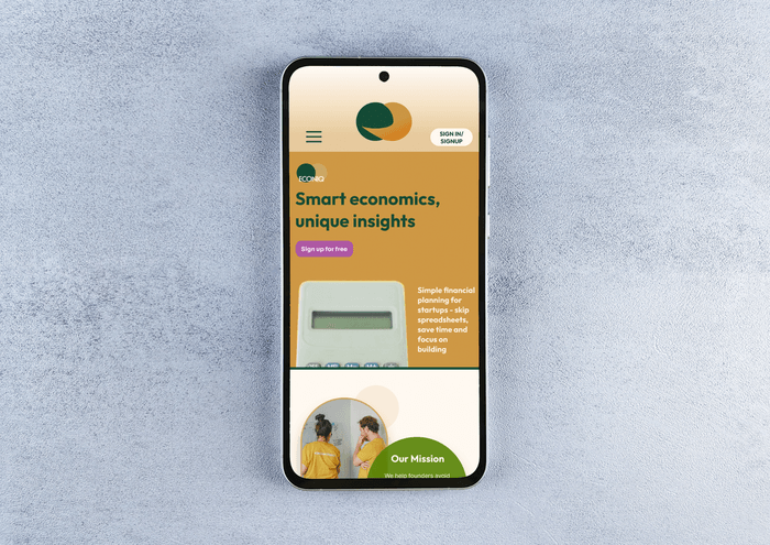 Econiq SaaS dashboard prototype
